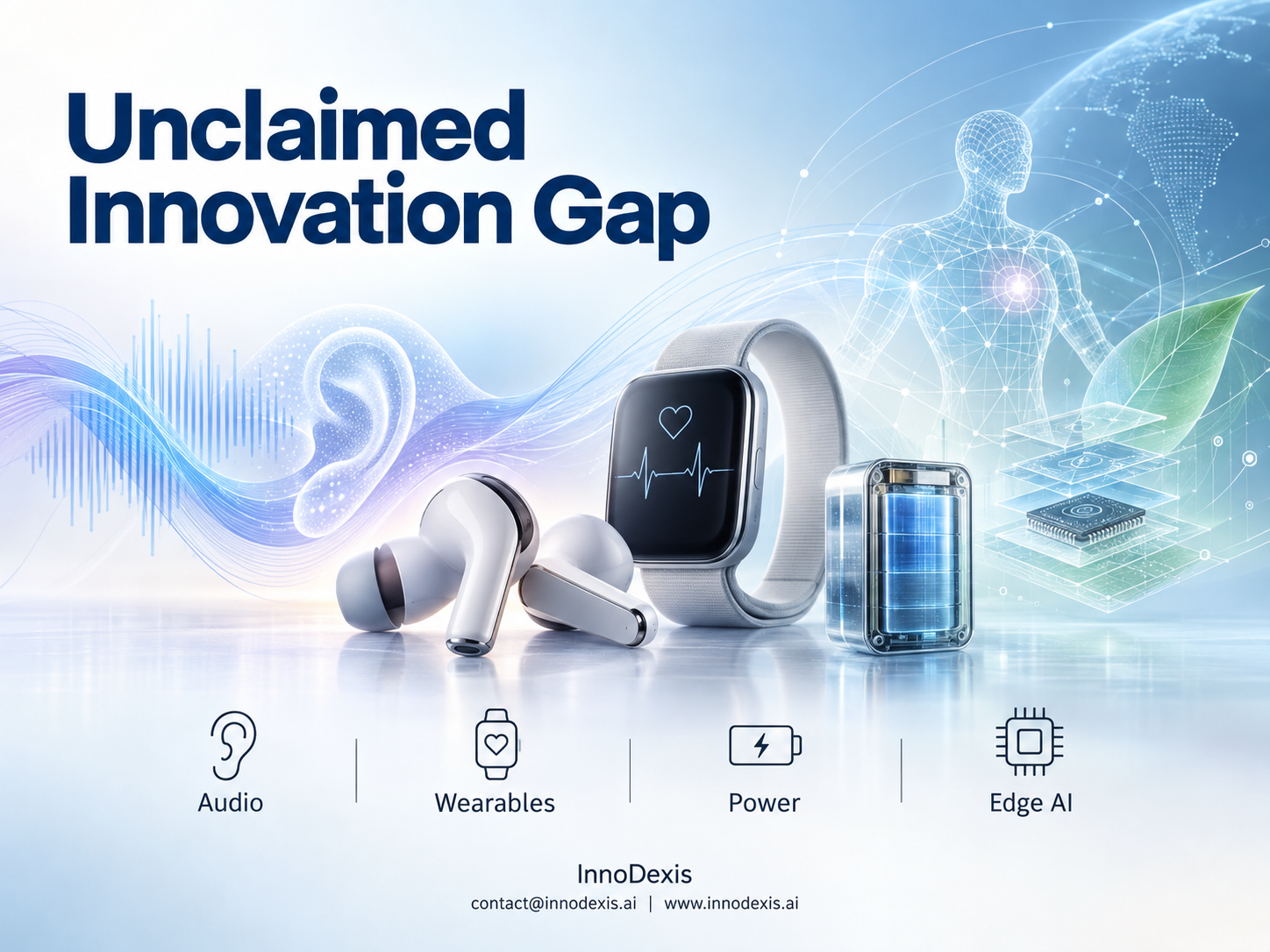 331 Innovation Records Across Personal Audio, Wearables and Device Power Reveal Commercial Activity Concentrated in Exhausted Science While Research Accumulates Where Brands Are Absent