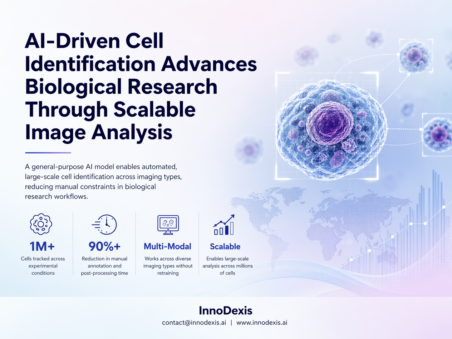 AI-Driven Cell Identification Advances Biological Research Through Scalable Image Analysis