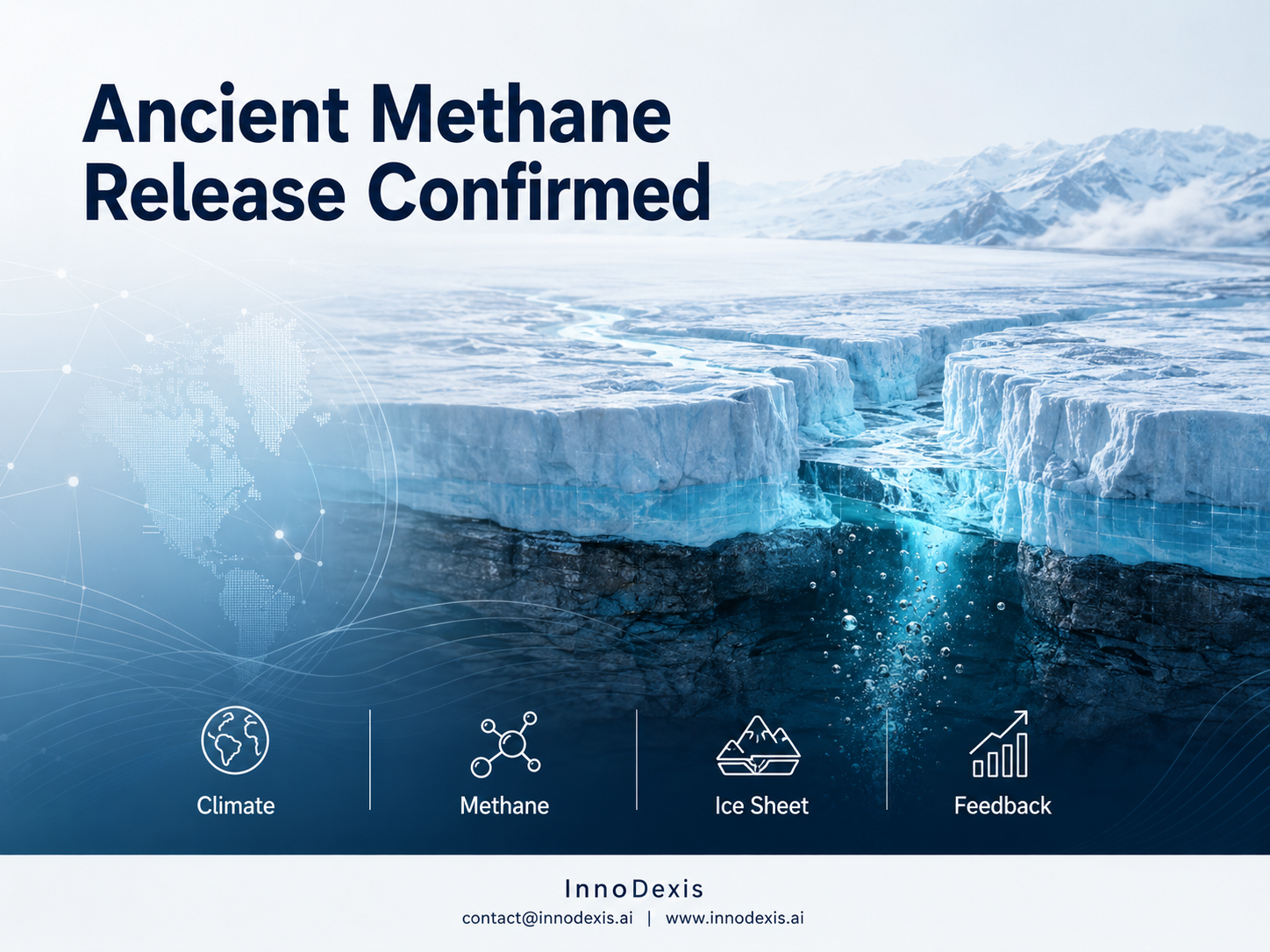Ancient Subglacial Methane Release Detected Beneath Greenland Ice Sheet as Warming Intensifies