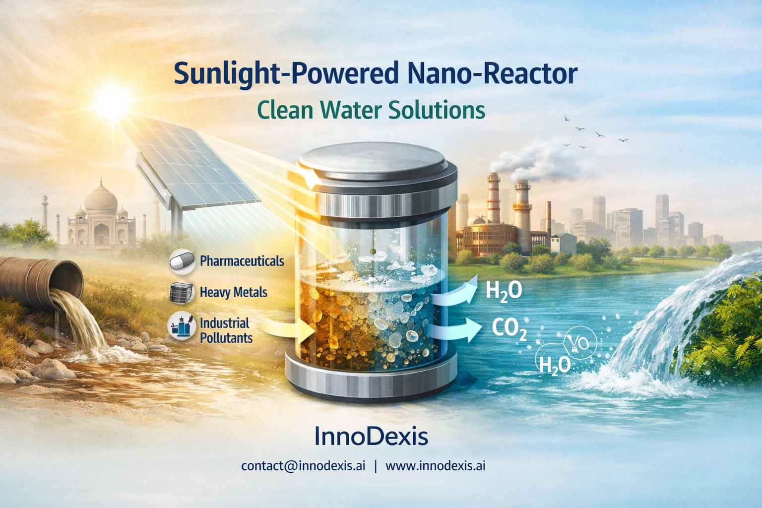 India Secures Dual Patents for Sunlight-Powered Nano-Reactor Targeting Persistent Wastewater Pollutants