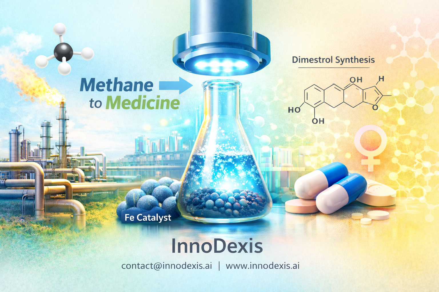 Methane-to-Medicine Conversion Demonstrated as Iron-Based Photocatalysis Enables Direct Pharmaceutical Synthesis