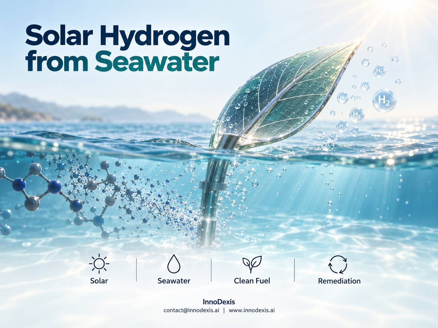 NTU's Solar Artificial Leaf Converts Seawater to Hydrogen While Cutting Hydrazine to 0.5 ppb, 20x Below the EPA Limit