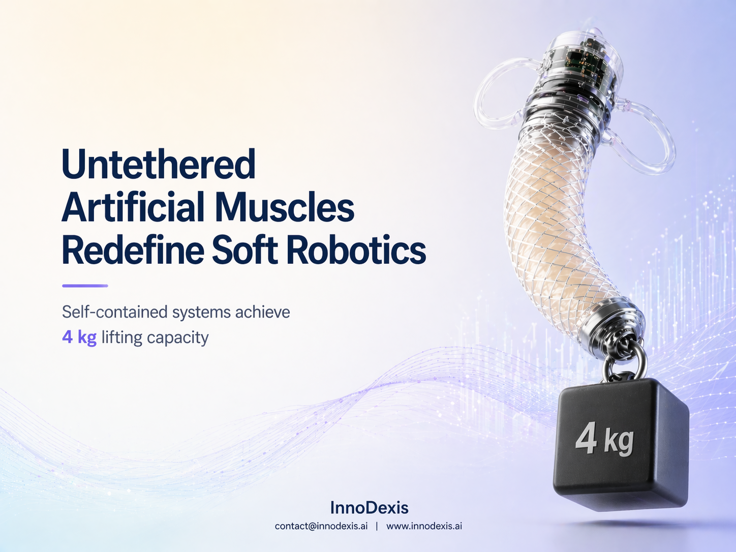 Soft Robotics Advances as Self-Contained Artificial Muscle Fibers Achieve Untethered Operation and 4 kg Lifting Capacity