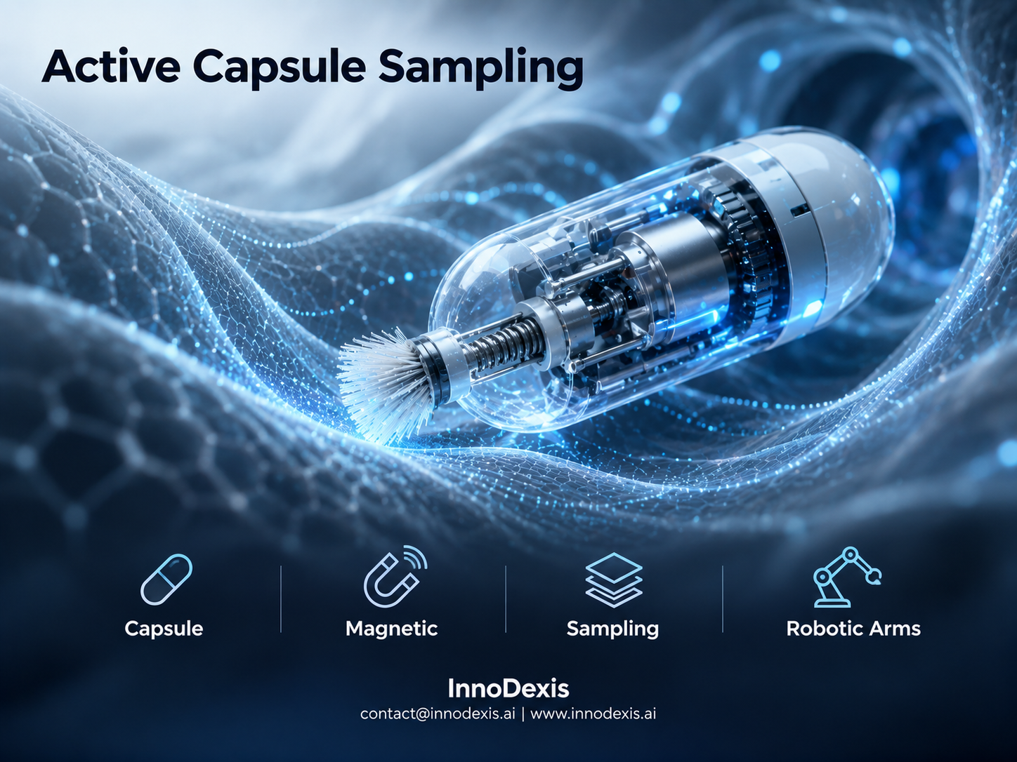 Swallowable Capsule Achieves Active Tissue Sampling via Magnetic Brush Control, Enabling 16S rRNA Sequencing