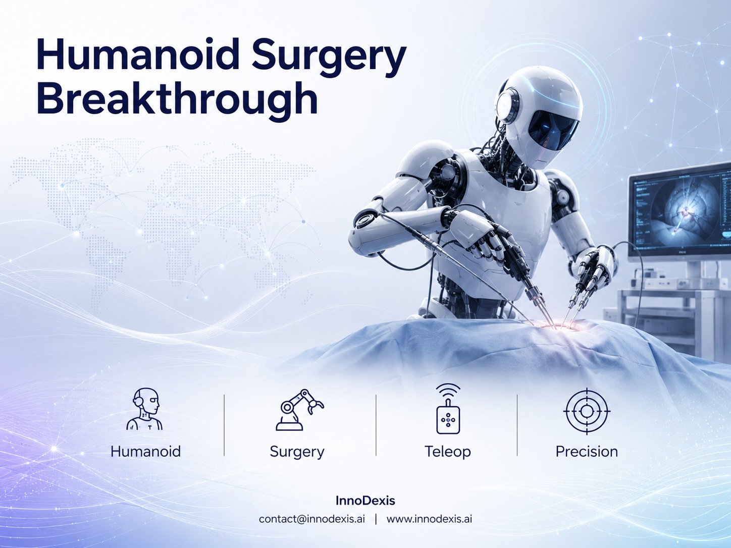 Teleoperated Humanoid Robots Complete Live Surgery in World-First Preclinical Trial as Mobile Surgical Robotics Challenges Existing Infrastructure Model