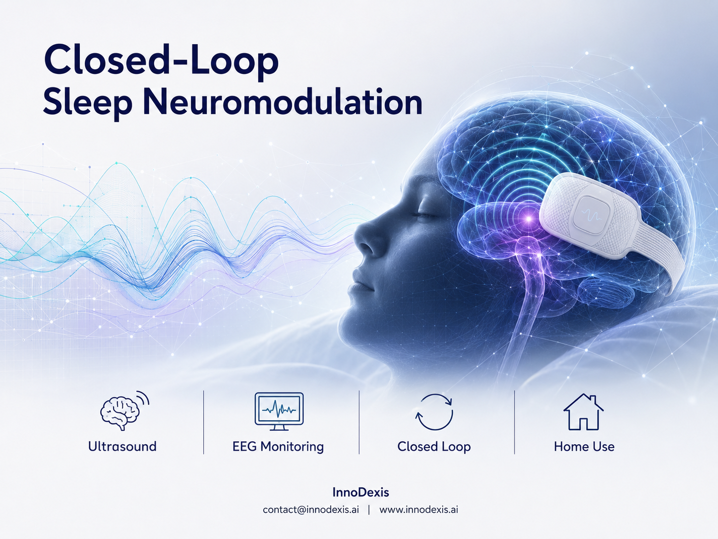 Wearable Ultrasound Patch Noninvasively Reaches Deep Brain Sleep Circuits at Home, Accelerating REM Sleep by 43 Minutes